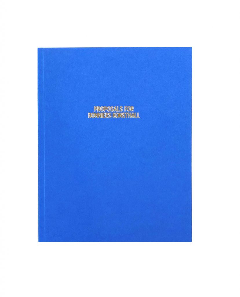Proposals for Bonniers Konsthall