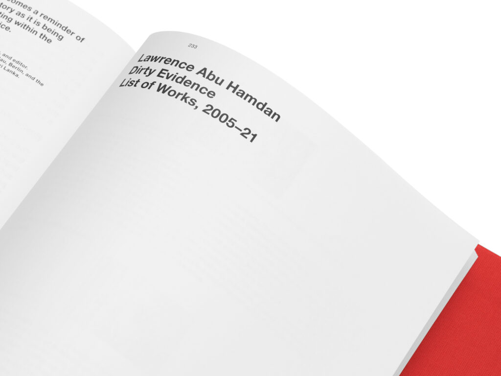 Lawrence Abu Hamdan / Dirty Evidence