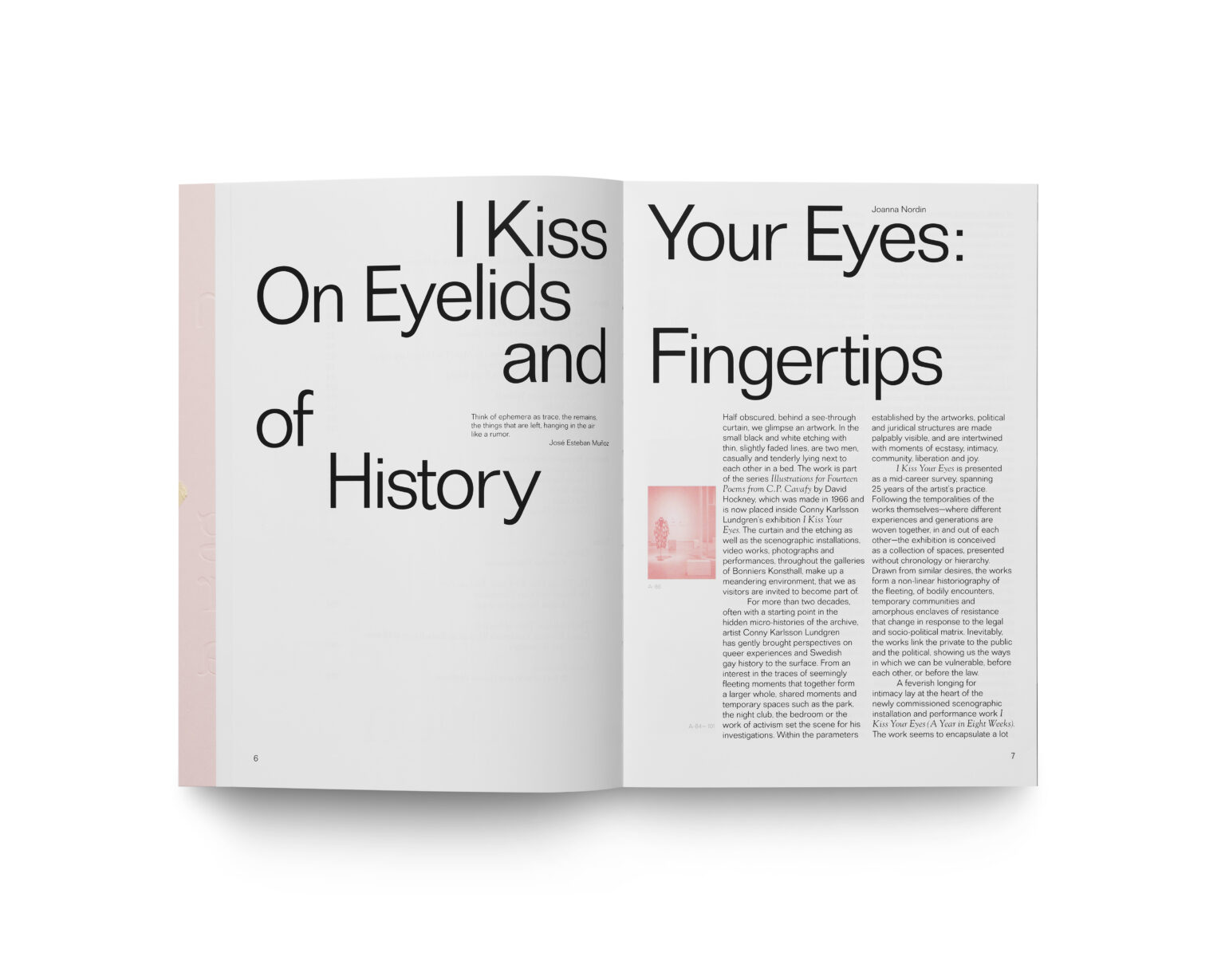 Conny Karlsson Lundgren:  I Kiss Your Eyes / Jag kysser dina ögon