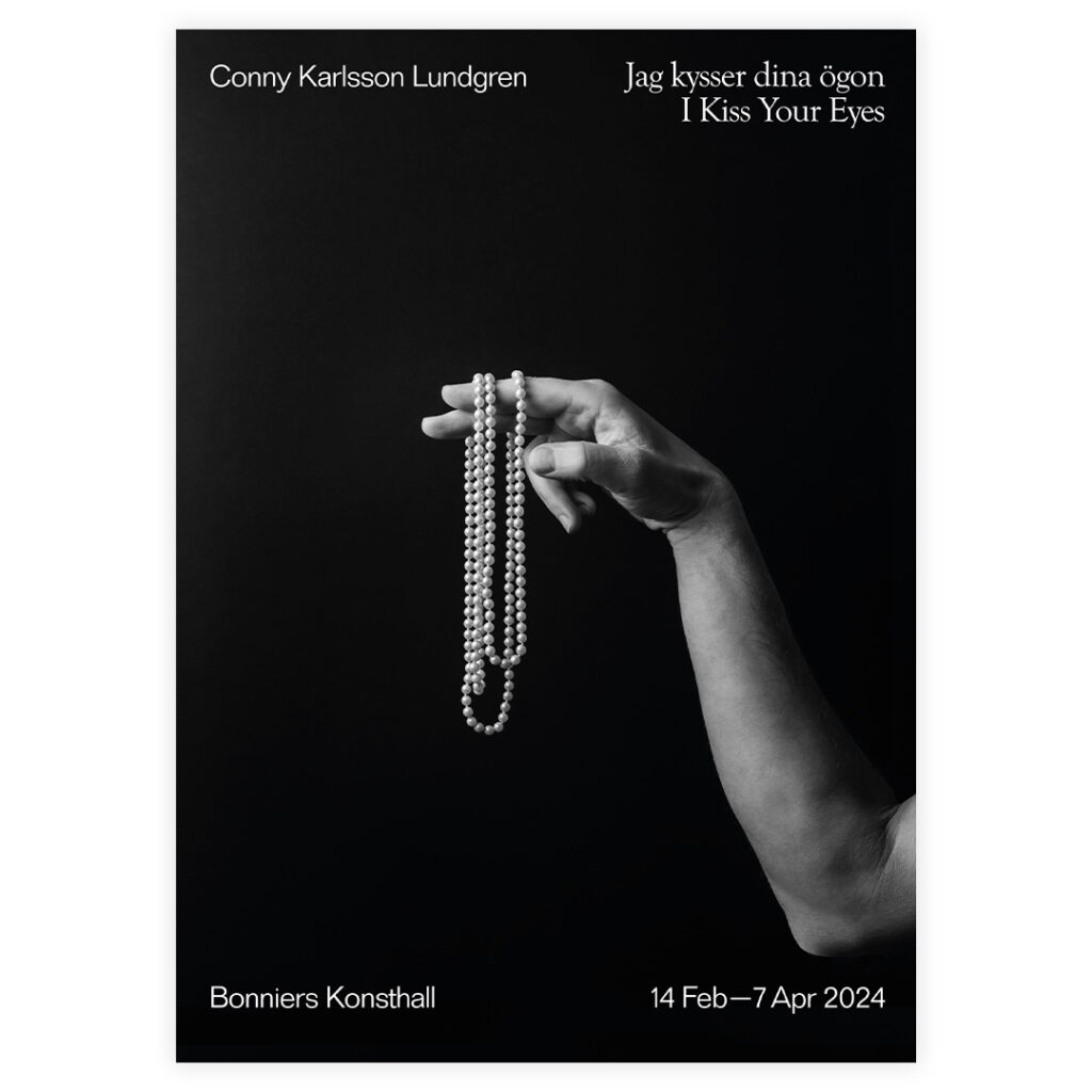 Affisch Poster Conny Karlsson Lundgren, Jag kysser dina ögon. Bonniers Konsthall